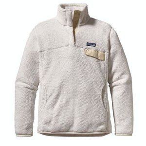 White Patagonia Fleece Pullover